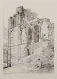 Easby Abbey, Yorkshire by John Sell Cotman, etching, offered Mar 2024