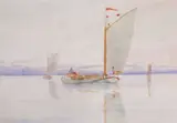 Breydon Water by Charles Harmony Harrison, 1900, watercolour, sold Mar 2024