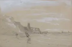 Cromer by William Howes Hunt, charcoal, sold Mar 2024