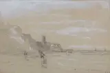 Cromer by William Howes Hunt, charcoal, sold Mar 2024