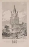 Walsoken Church, Norfolk by John Sell Cotman, 1818, etching, sold Mar 2024