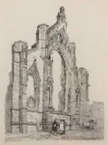 Howden Church, Yorkshire by John Sell Cotman, etching, sold Mar 2024