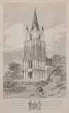 Walsoken Church, Norfolk by John Sell Cotman, 1817, etching, offered Mar 2024