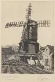 Wrentham Mill by Henry James Starling, etching, sold Mar 2024