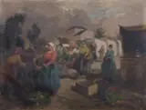 Gyertyani Nemeth by Nemeth Gyla Gyertyani, oil on canvas, sold Mar 2024