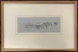 Logging Wagons by Thomas Miles Richardson Jnr., gouache and sepia, sold Mar 2024