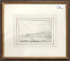 Erith Kent by Anthony Devis, watercolour, offered Mar 2024