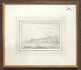 Erith Kent by Anthony Devis, watercolour, offered Mar 2024