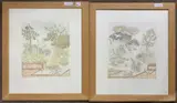 Backwater by Anne Pugh, pencil, offered Mar 2024