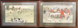Hunting party interior scene and fox hunting by Cecil Aldin, 1900, print (other), offered Mar 2024
