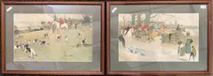Hand coloured lithographs by Cecil Aldin, 1900, print (other), sold Mar 2024