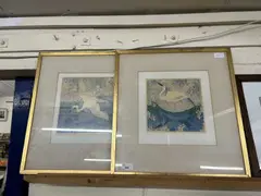 Brown Bird Flying by Anna Pugh, pencil, sold Feb 2024