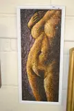 Reclining nude study by Krys Leach, oil and marble, sold Feb 2024