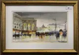 Paris by Roberto Luigi Valente, oil on board, sold Feb 2024