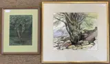Apple Tree by Irene Ogden, pastel, sold Feb 2024