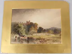 Warwick' watercolour signed and inscribed mounted unframed 23 x 32.5cm by William Henry Pigott, watercolour, offered Jul 2026