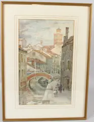 View of Venice by Thomas Matthews Rooke, 1907, watercolour, sold Jul 2026