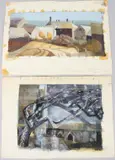 Hartland Church by Barbara Vincent, watercolor, sold Jul 2026
