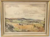 Above Amberley Sussex by Jack Merriott, watercolour, sold Jul 2026