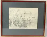 Polperro by Jack Merriott, pencil, offered Jul 2026