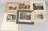 An Old Tower by Harry Harvey Clarke, etching, offered Jul 2026