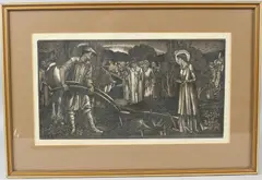 Untitled by Bernard Sleigh, woodcut, offered Jul 2026