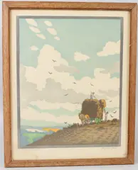 Haymakers by Hall Thorpe, print, offered Jul 2026
