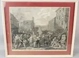 'A Representation of the March of the Guards towards Scotland in the by William Hogarth, engraving, offered Jul 2026