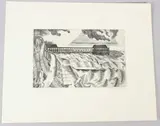 The Pier by Edward Bawden, etching, offered Jul 2026