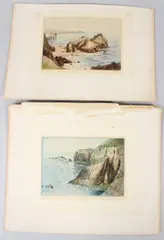 Kynance Cove by Robert Herdman-Smith, engraving, offered Jun 2026