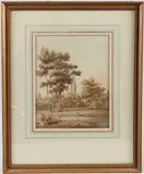View over Salisbury Cathedral by Charles Wild, watercolor, offered Jun 2026