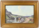 The pool Bridestowe, Dartmoor by John White, 1902, watercolour, sold Jun 2026