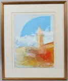 View of a mosque possibly Marrakech by Paul John Kilshaw, watercolour, offered Jun 2026