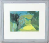 Shaft of Sunlight on the Field by Edwin Brigdale, gouache, sold Jun 2026