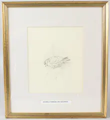 Dove on a ledge by Archibald Thorburn, pencil, sold Jun 2026