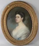 Portrait of Mabel Dorothy Antrobus by Jane Harrison, 1906, pastel, sold Jun 2026