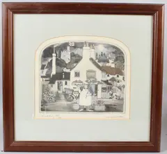 Alfred King by Graham Clarke, etching, sold Jun 2026