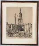 The Monument by Mortimer Menpes, etching, sold Jun 2026