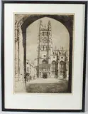 Canterbury Cathedral from the Westgate' etching by Mortimer Menpes, etching, sold Jun 2026