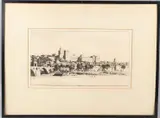 The Palace of the Pope Avignon by Stanley Anderson, etching, sold Jun 2026