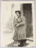 Woman standing at the entrance to a church unframed print 36 by Hubert von Herkomer, print, offered Jun 2026