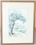 Cork Oak Les Landes by Susan Hawker, watercolour, sold May 2026