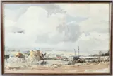 Farmland landscape by Arthur Sheldon Philips, watercolour, offered May 2026