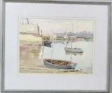 Lymington Harbour by Llewellyn Petley-Jones, 1978, watercolour, sold May 2026