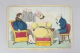 Reading the Times by C Fleming, drawing, sold May 2026