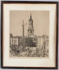 The Monument by Mortimer Menpes, etching, offered May 2026