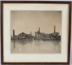 Hammersmith by Mortimer Menpes, etching, sold May 2026