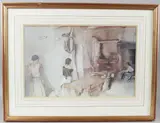 The Red Terrace Provence by William Russell Flint, print (other), offered May 2026