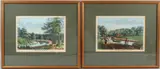 Views of Croydon canal pair of etchings with early hand colouring 17 by Robert Wilkinson, print (other), offered May 2026