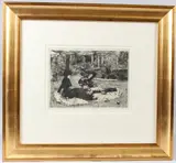 Sur l'herbe by James Tissot, etching, sold May 2026